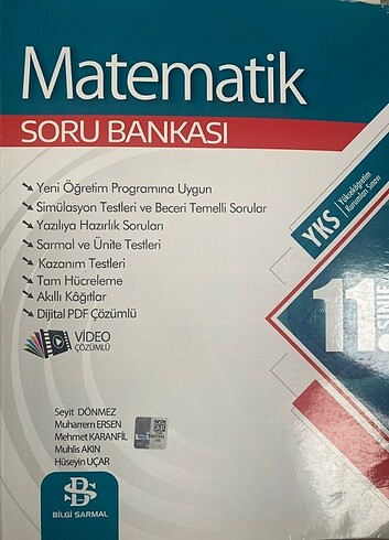 BİLGİ SARMAL YAYINLARI 11. SINIF MATEMATİK SORU BANKASİ SIFIR