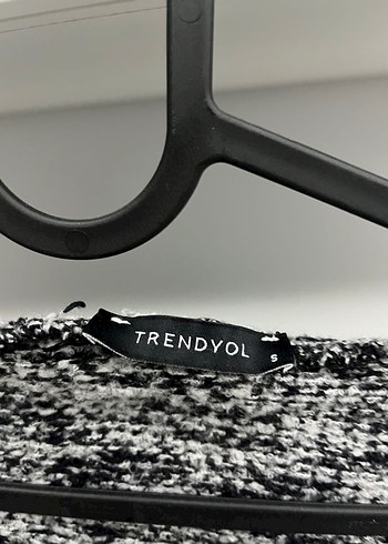 Trendyol & Milla Gri Örgü Kadın Hırka Kapüşonlu