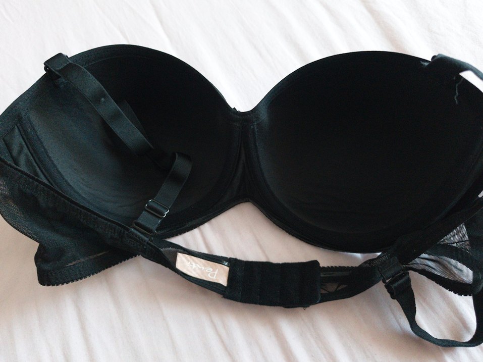 Penti siyah telli desteksiz sütyen - Görsel 2