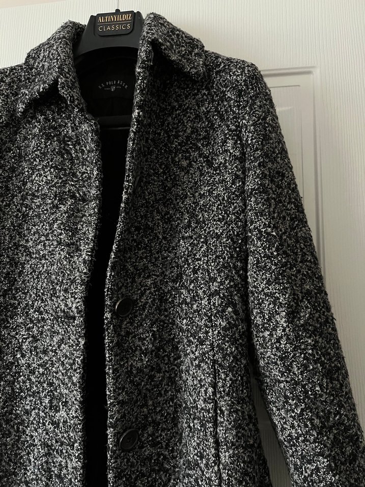 Gri Dokulu Kadın Kaban - Görsel 3