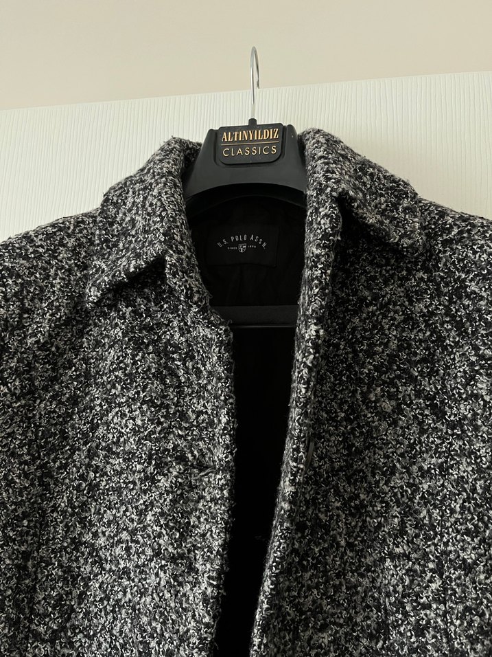 Gri Dokulu Kadın Kaban - Görsel 2