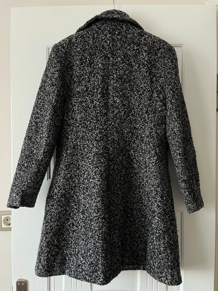 Gri Dokulu Kadın Kaban - Görsel 4