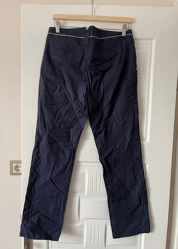 Lacivert Düğmeli Denim Pantolon - Görsel 2