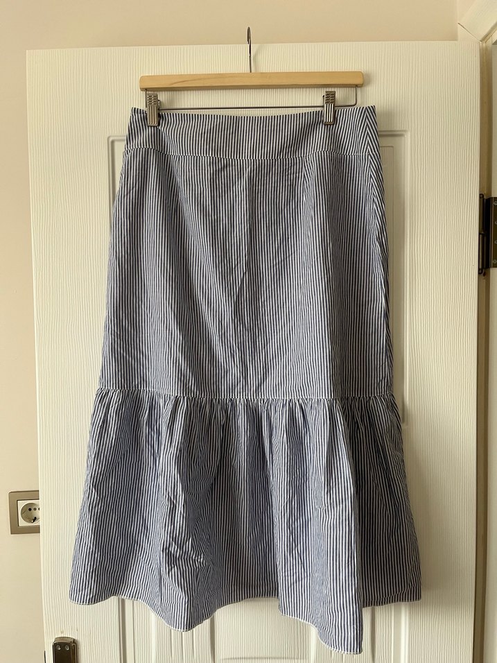 Volanlı Midi Etek - Görsel 3