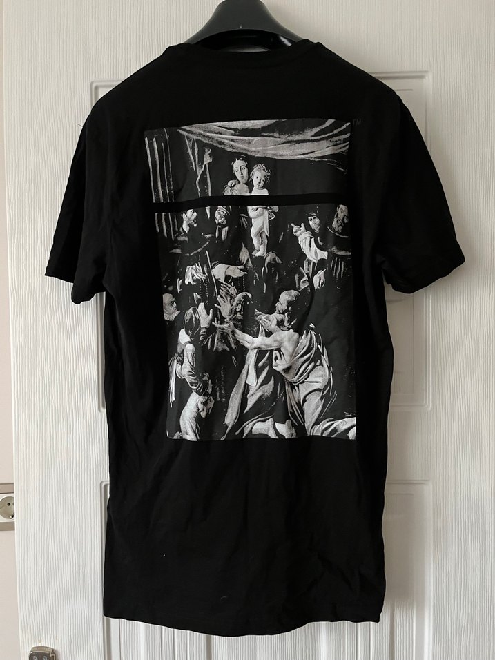 Off-white caravaggio baskılı Orjinal tshirt - Görsel 2