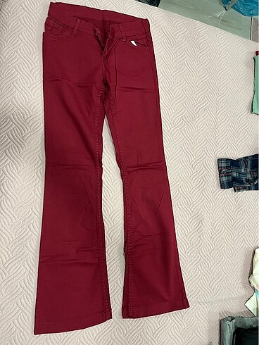 kadın bordo pantolon