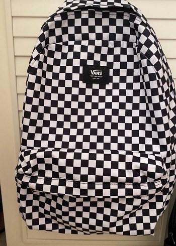 Vans Kareli Beyaz Kadın Sırt Çantası