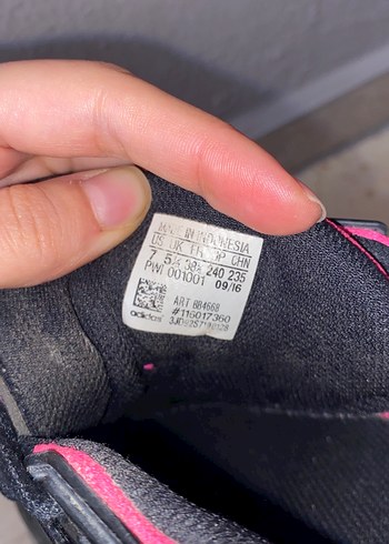 Adidas Pembe Siyah Bağcıklı Kadın Spor Ayakkabı - Görsel 4