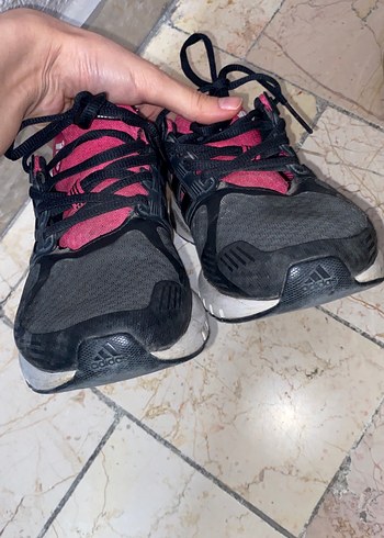 Adidas Pembe Siyah Bağcıklı Kadın Spor Ayakkabı - Görsel 3