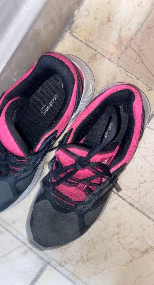 Adidas Pembe Siyah Bağcıklı Kadın Spor Ayakkabı - Görsel 5