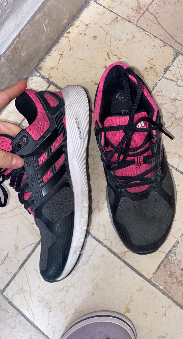 Adidas Pembe Siyah Bağcıklı Kadın Spor Ayakkabı - Görsel 2