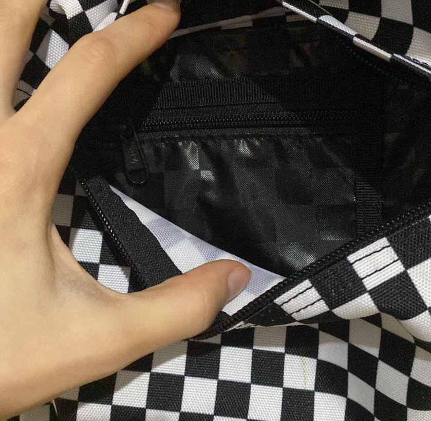 Vans Kadın Siyah Beyaz Kareli Sırt Çantası - Görsel 2