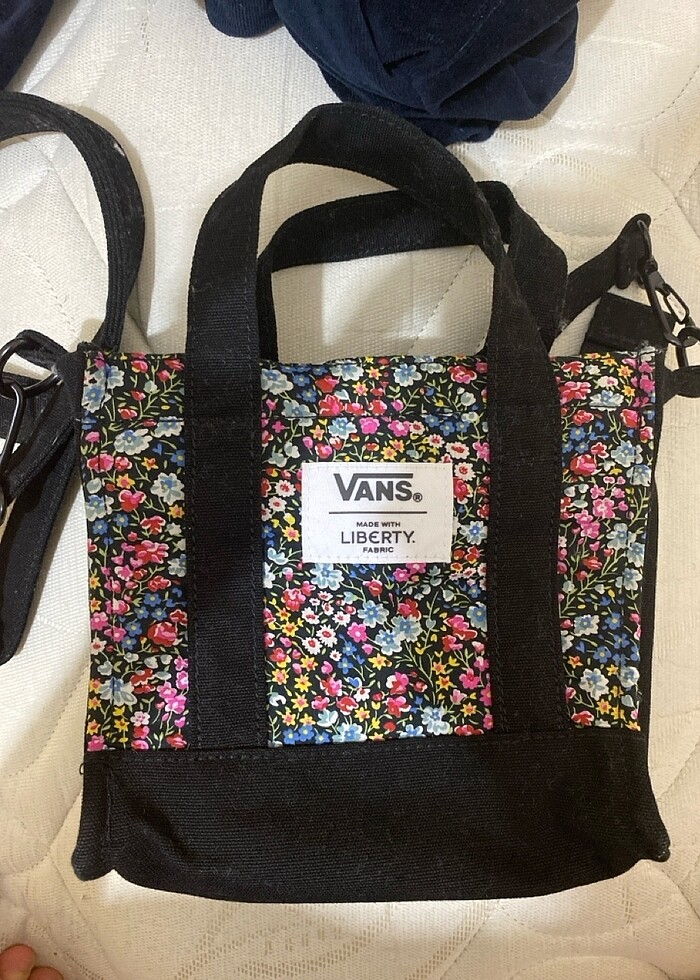 Vans küçük kanvas çanta omuz çantası - Görsel 2