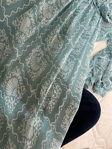 Şifon tesettür elbise - Görsel 7