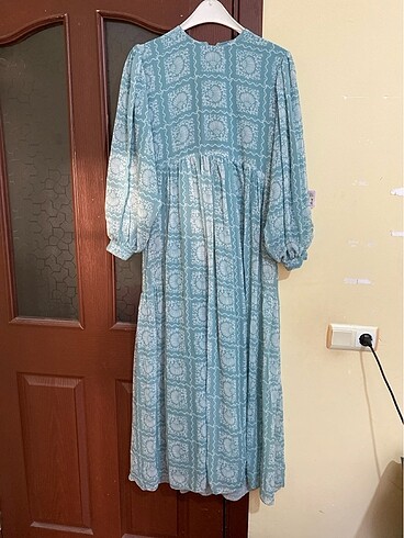 Şifon tesettür elbise - Görsel 8