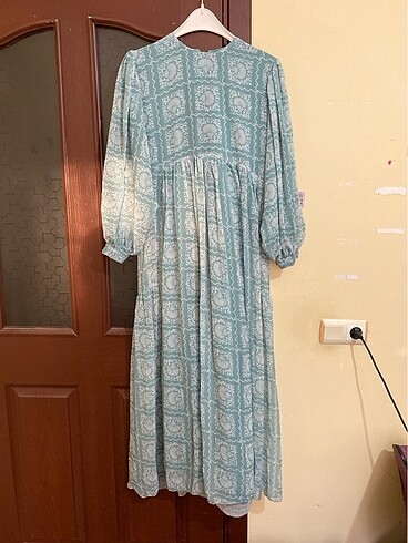 Şifon tesettür elbise - Görsel 9