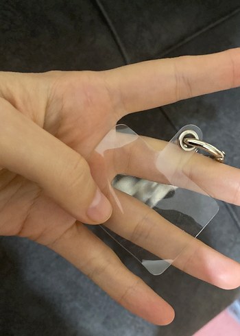 Beden Beyaz Boncuklu telefon tutacağı çanta charmı