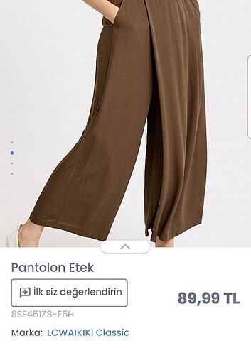 Etek Pantalon