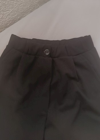 Diğer Siyah Rahat Kesim Kadın Kumaş Pantolon