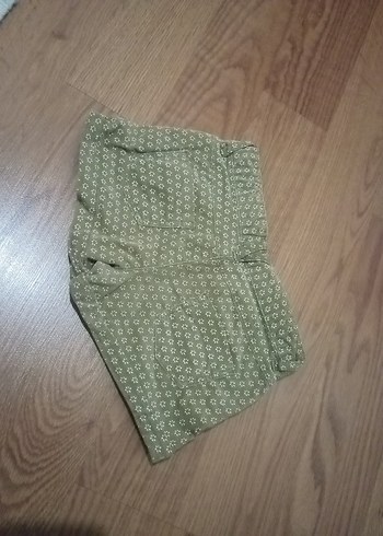 24-36 Ay Beden haki Renk Düğmeli Mini Şort Zara 2-3 yas