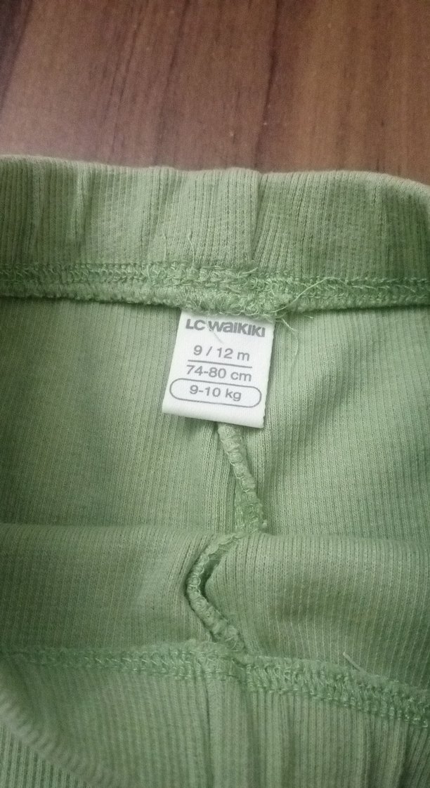 Yeşil Kız Çocuk Fırfırlı Rahat Tayt - Görsel 3