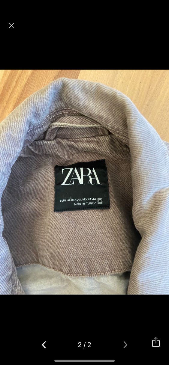 Gri erkek Denim Ceket Bol Kesim - Görsel 2