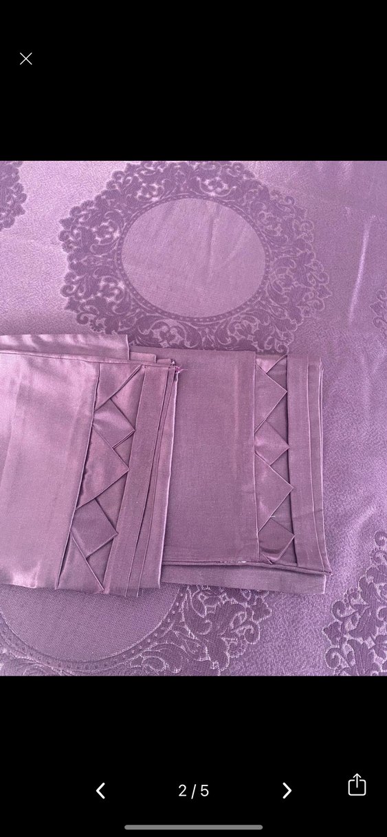 Parlak Mor Baskılı Pike Takımı - Görsel 4