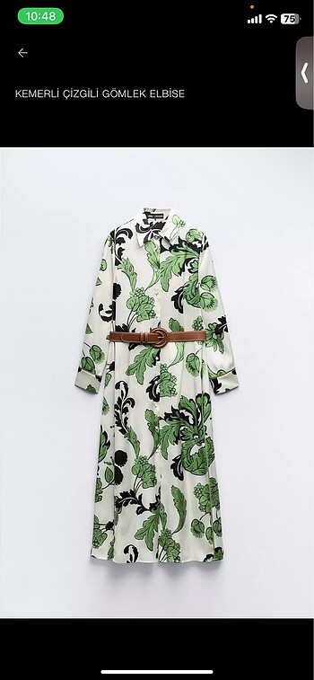 Zara Saten Elbise