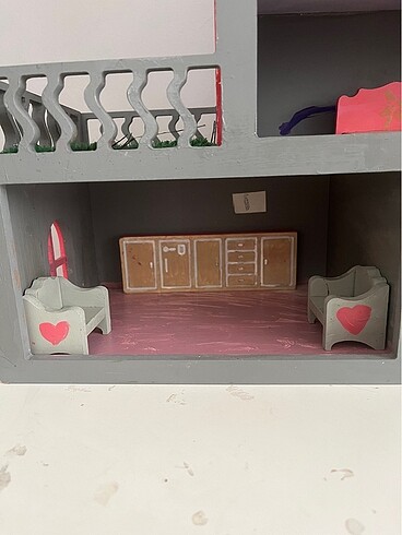 Beden Ahşap Oyun Barbie Evi