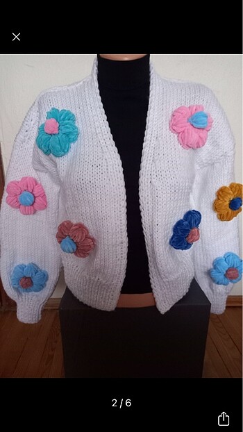 Kadife ip papatya modelli crop