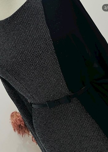 Kol Detaylı Simli Abiye - Görsel 2