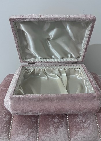 Kadife İnci Detaylı Sandık - Görsel 3