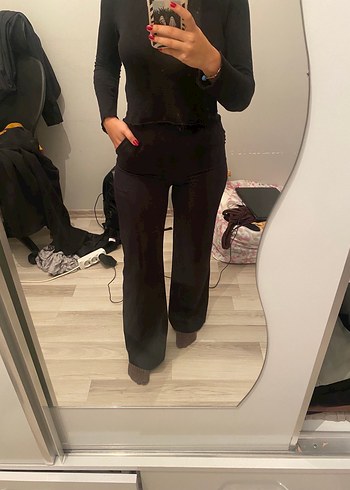 Siyah Kadın Kumaş Pantolon