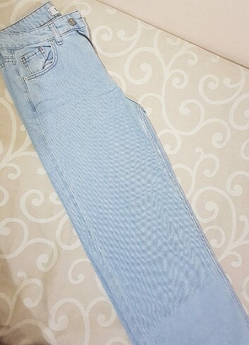 Trendyol & Milla Açık Mavi Yüksek Bel Wide Leg Jeans Kot Pantolon