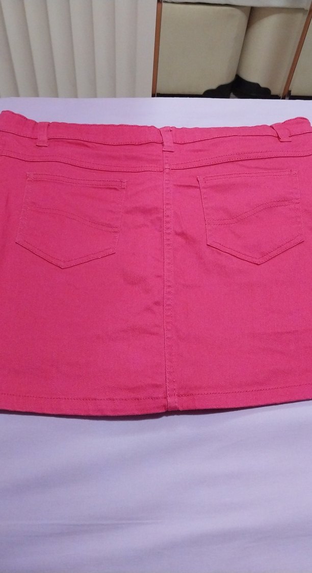 Pembe Düz Kız Çocuk Etek - Görsel 4