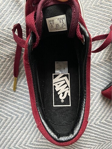 35,5 Beden bordo Renk Vans ayakkabı