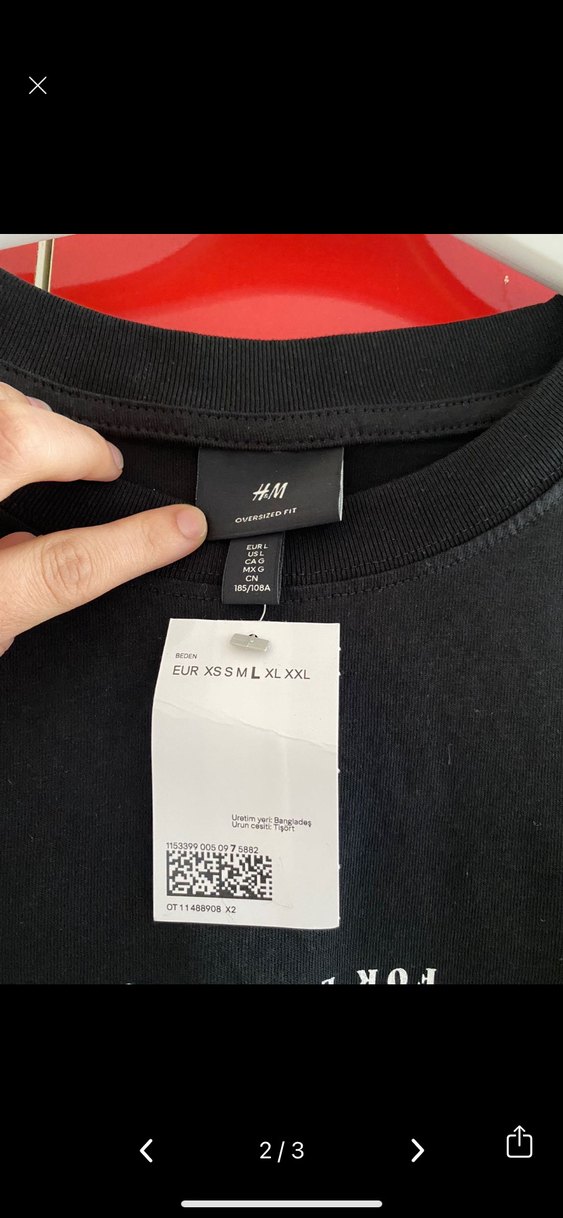 Siyah Oversize Baskılı Erkek Tişört - Görsel 3