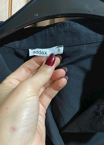 Düğmeli Siyah Kadın Uzun Kollu Gömlek - Görsel 2