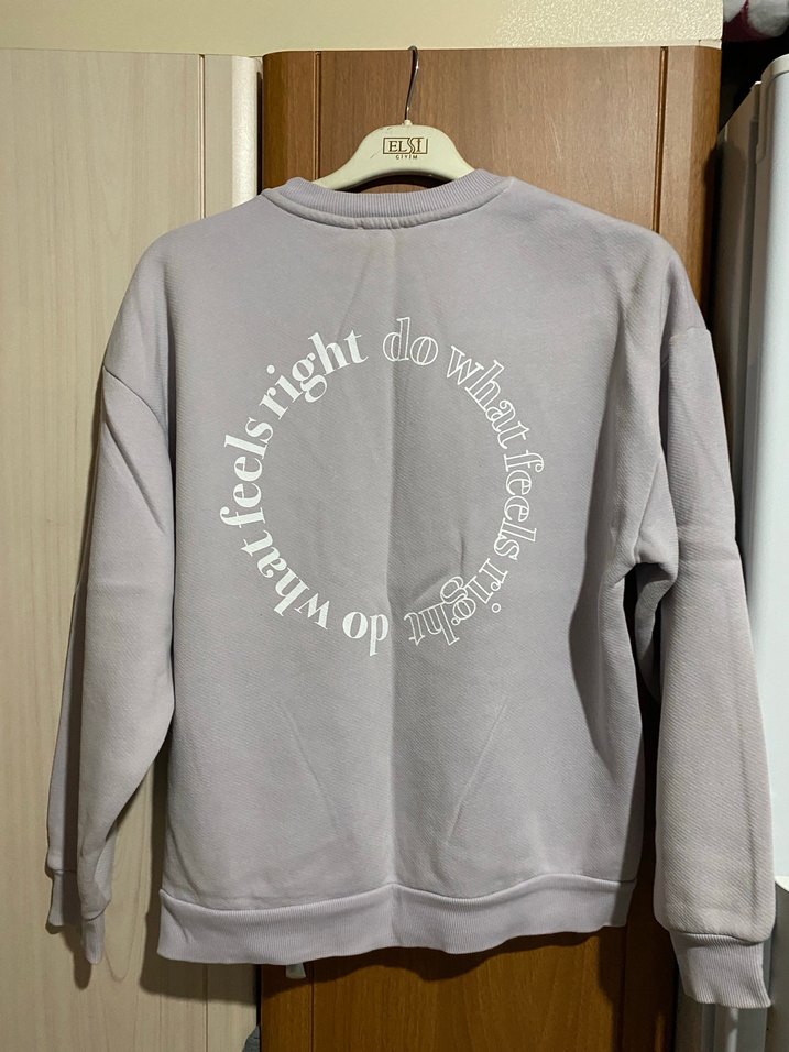 Lila sweathshirt - Görsel 3