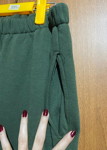 Kadın Haki Rahat Kesim Eşofman Altı - Görsel 2