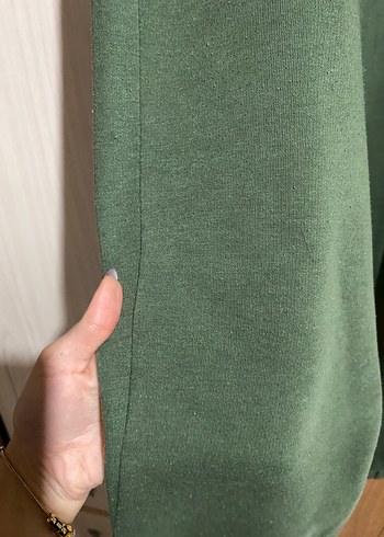 Kadın Haki Rahat Kesim Eşofman Altı - Görsel 4