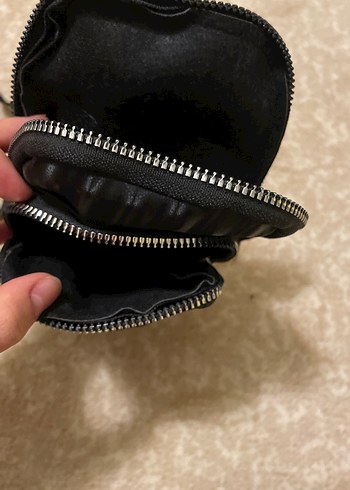 Siyah Kadın Fermuarlı Crossbody Çanta - Görsel 2