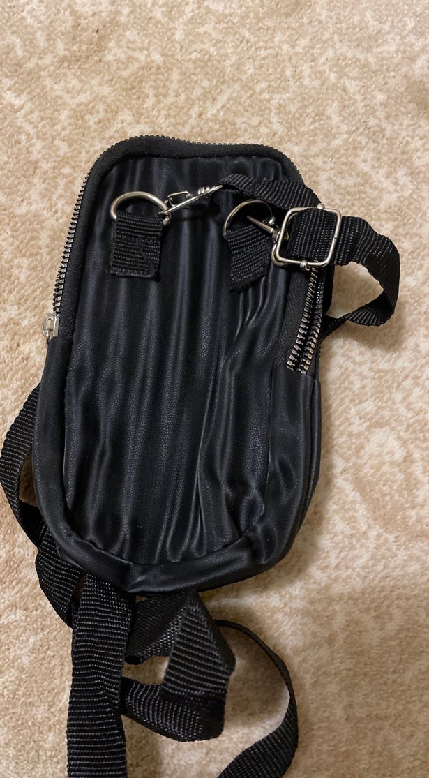 Siyah Kadın Fermuarlı Crossbody Çanta - Görsel 4