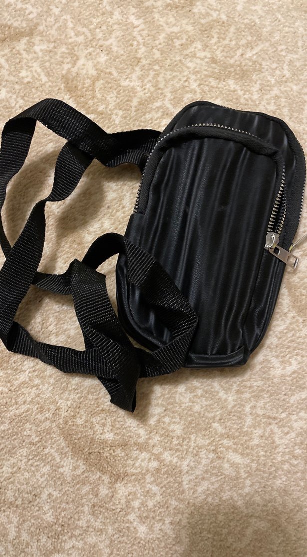 Siyah Kadın Fermuarlı Crossbody Çanta - Görsel 3