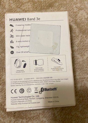 Huawei Band 3e Siyah Akıllı Bileklik - Görsel 2