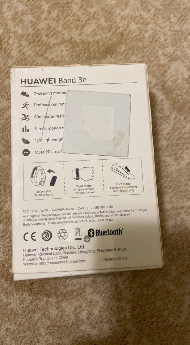 Huawei Band 3e Siyah Akıllı Bileklik - Görsel 2