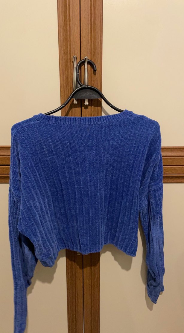 Mavi Kadın Triko Uzun Kollu Kazak - Görsel 2