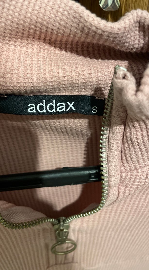 Pembe Yarım Fermuarlı Kadın Sweatshirt - Görsel 3