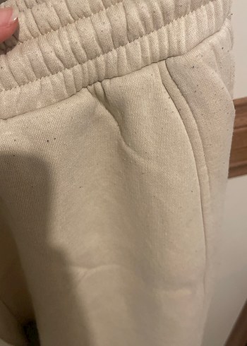 Bej Kadın Keten Salaş Eşofman Altı - Görsel 4