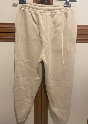 Bej Kadın Keten Salaş Eşofman Altı - Görsel 2